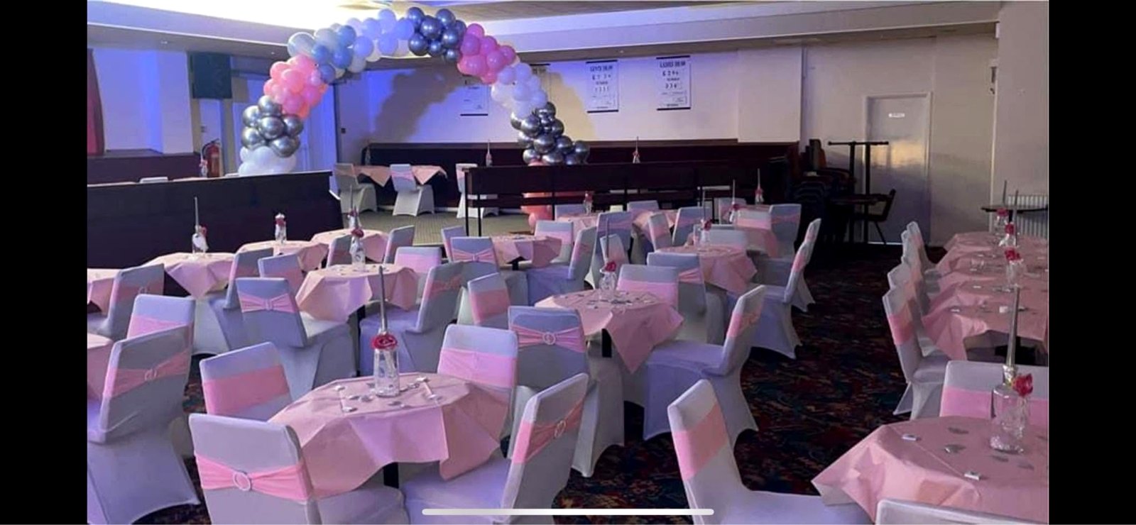 Concert Room dressed for a celebration