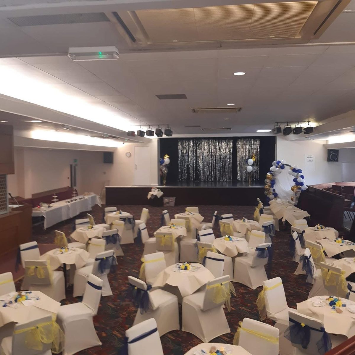 Concert Room set up with round tables
