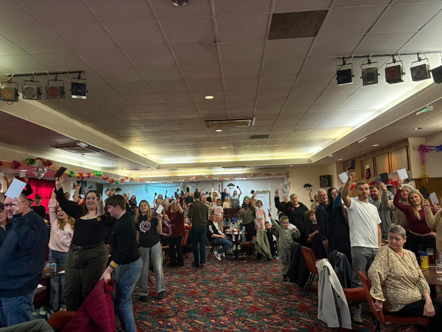 Club members at a lively event