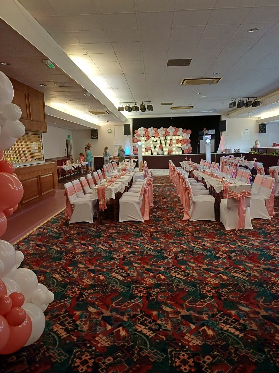 Concert Room dressed for a celebration